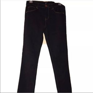 Blue Denim Low Rise Skinny Jeans by Forever 21